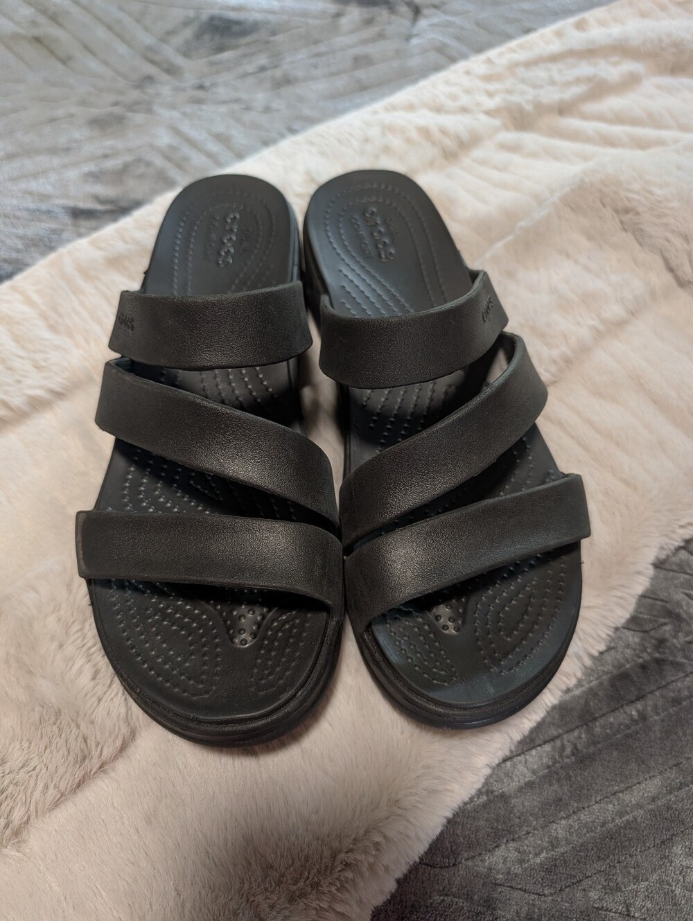 CROCS Black Dual Comfort Slide Insole